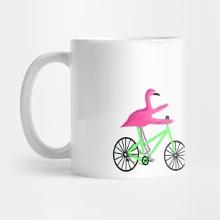 Flamingo On A Bicycle Mug